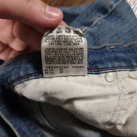 LEE Vintage Y2K Relaxed Fit Straight Leg 99% Cotton Denim Jeans - SIZE 12 PETITE - Picture 9 of 9